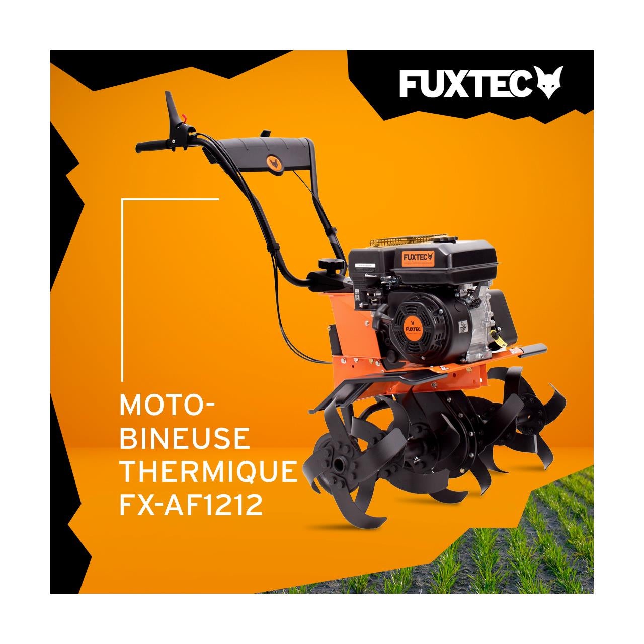 Motozappa a scoppio motocoltivatore zappatrice 4 tempi 212cc FUXTEC AF1212 - 2