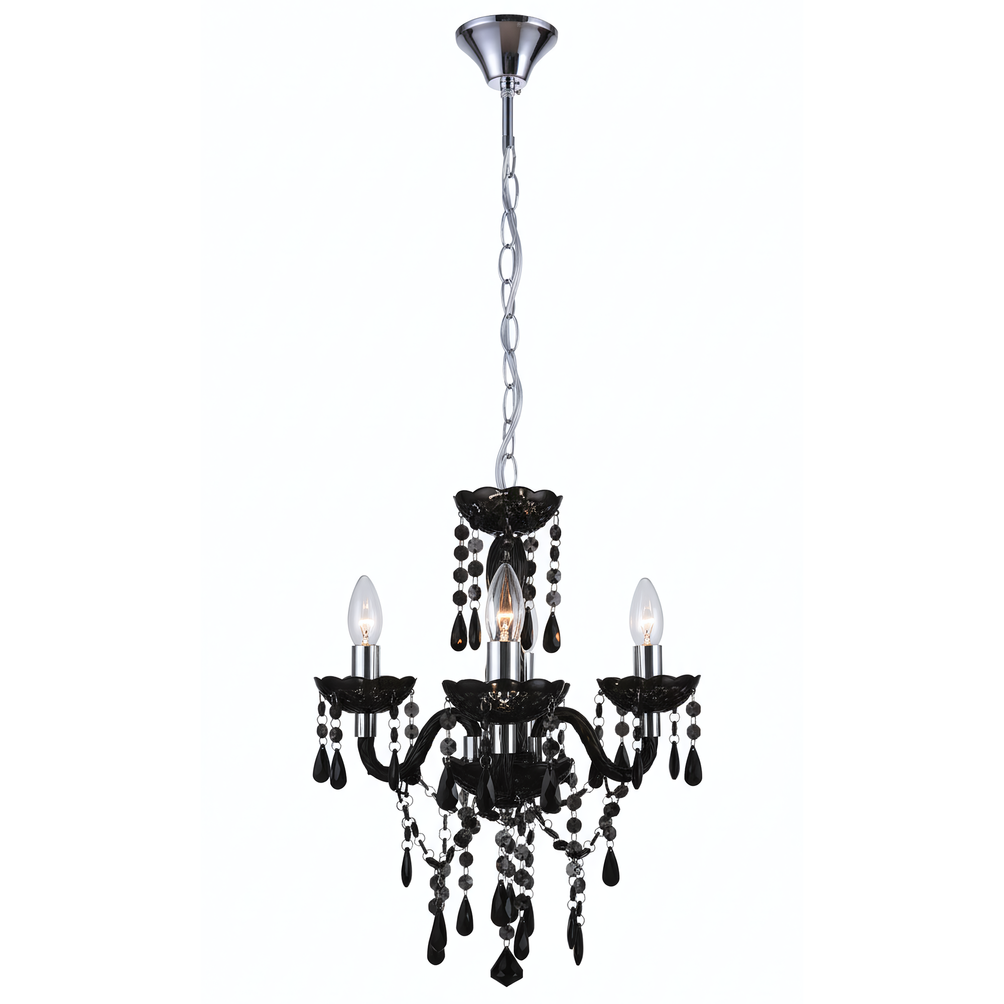 Lampa Sufitowa Wisząca Toolight Ebt005-3Cp Czarny