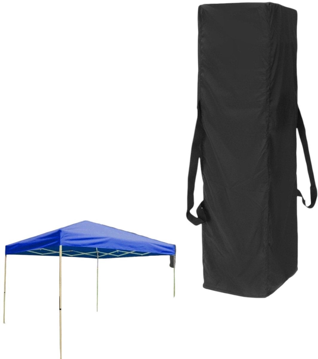 Geantă de depozitare pentru copertină, 210D Negru, 140 x 34 x 44 cm, Potrivită pentru corturi de terasă și grădină, rezistentă la apă și UV