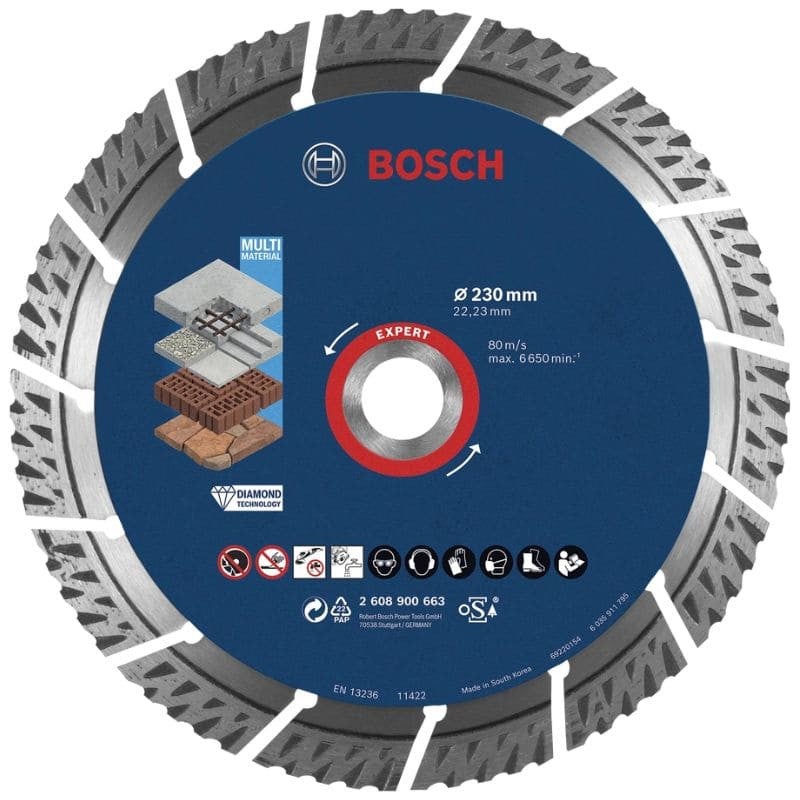 Tarcza diamentowa Bosch Expert MultiMaterial 230 mm trwałość i precyzja