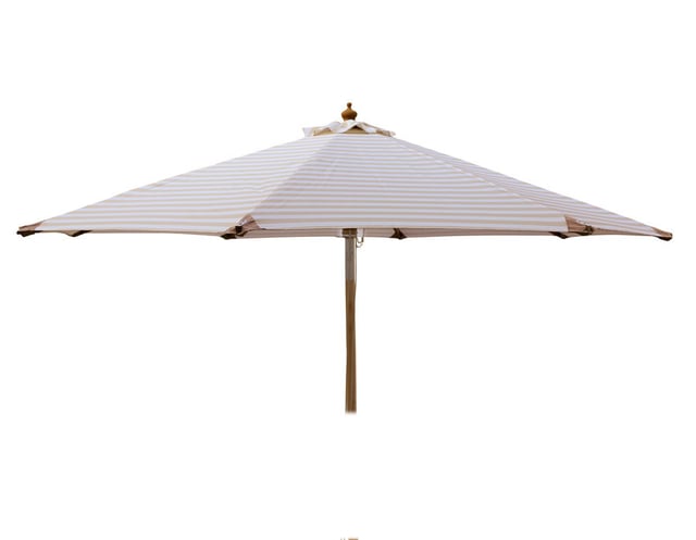 Sombrilla Sienna Ø2 m Rayas Blanco/Beige
