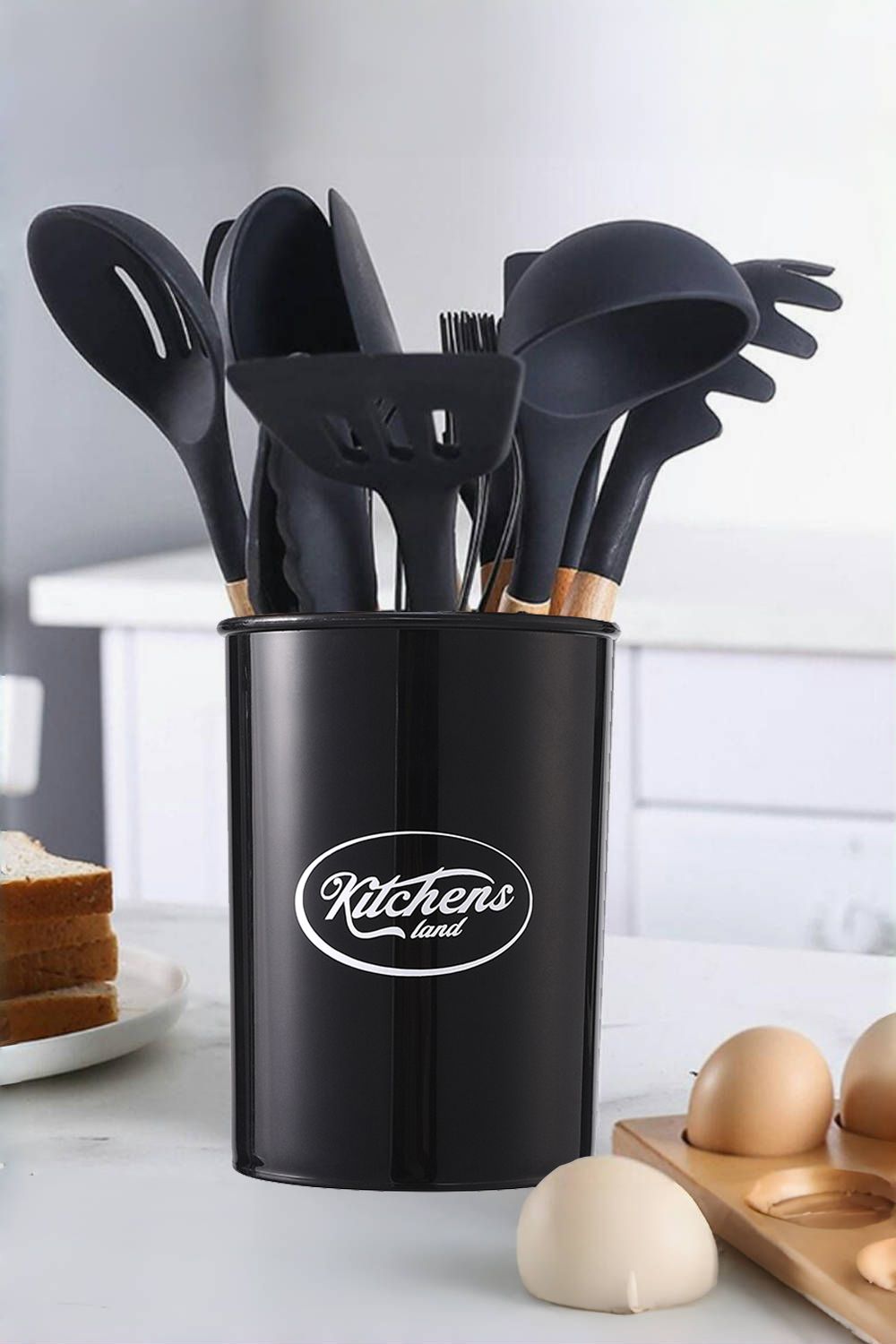 Glad Ustensiles de cuisine - 7 pièces - Outils en nylon antiadhésifs