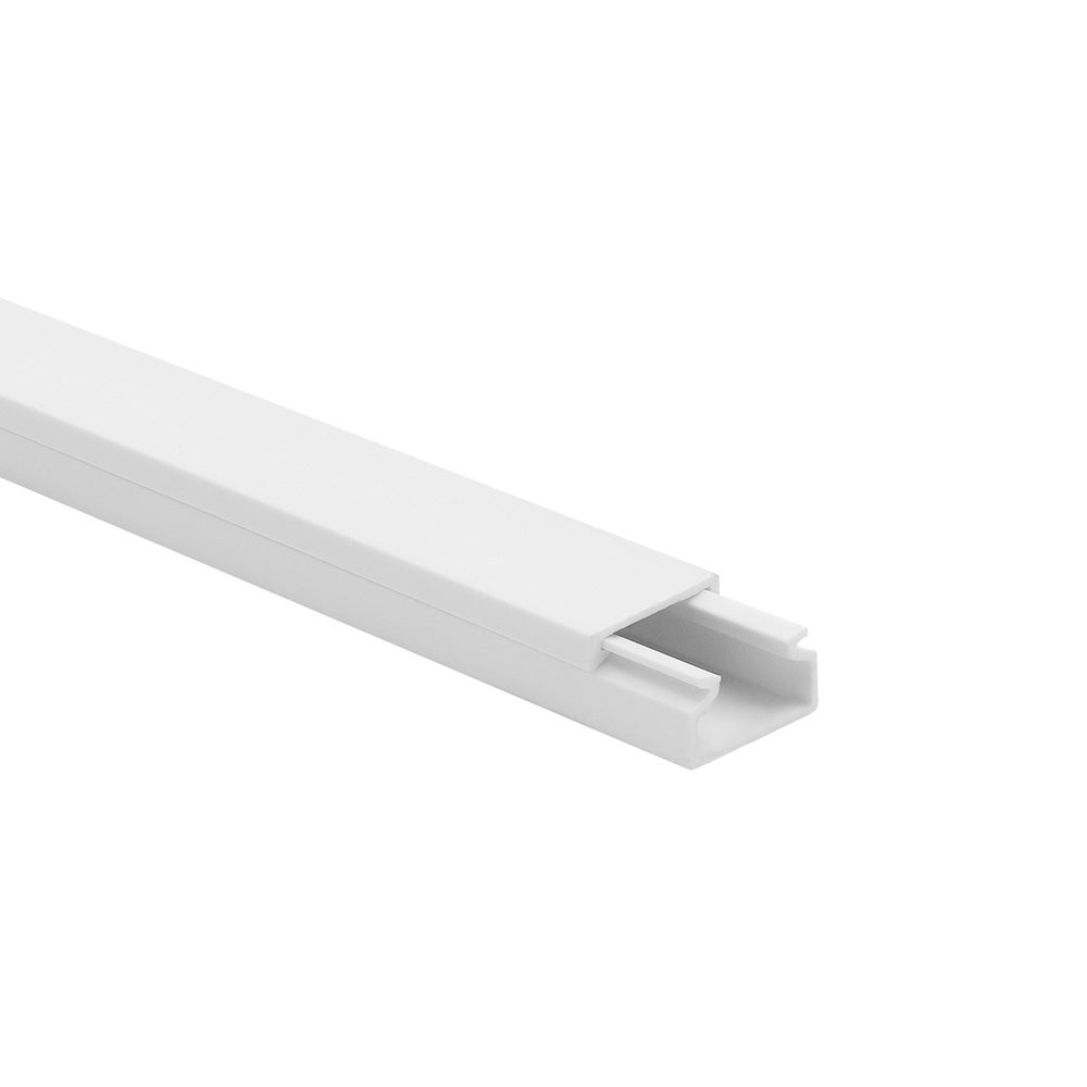 Moulure Électrique Adhésive 10x10mm Blanc - Lot De 20 X 1m Pour Gestion Câbles Et Fils