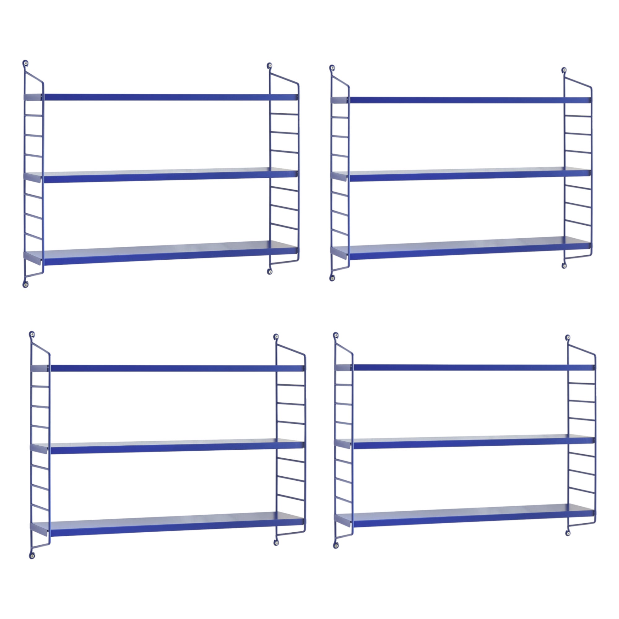 Lot De 4 Étagères De Rangement Extensibles Et Empilables En Bambou - Organiseur Armoire Cuisine, Salle De Bain Et Salon Noir