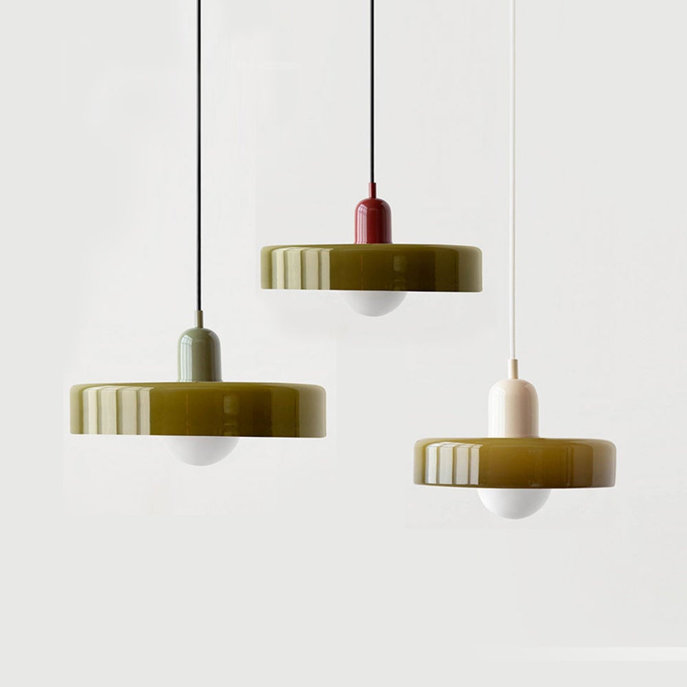 Lampe suspendue en verre au-dessus de la table, de l'îlot de cuisine, de la chambre à coucher, du couloir et du restaurant style C - 6