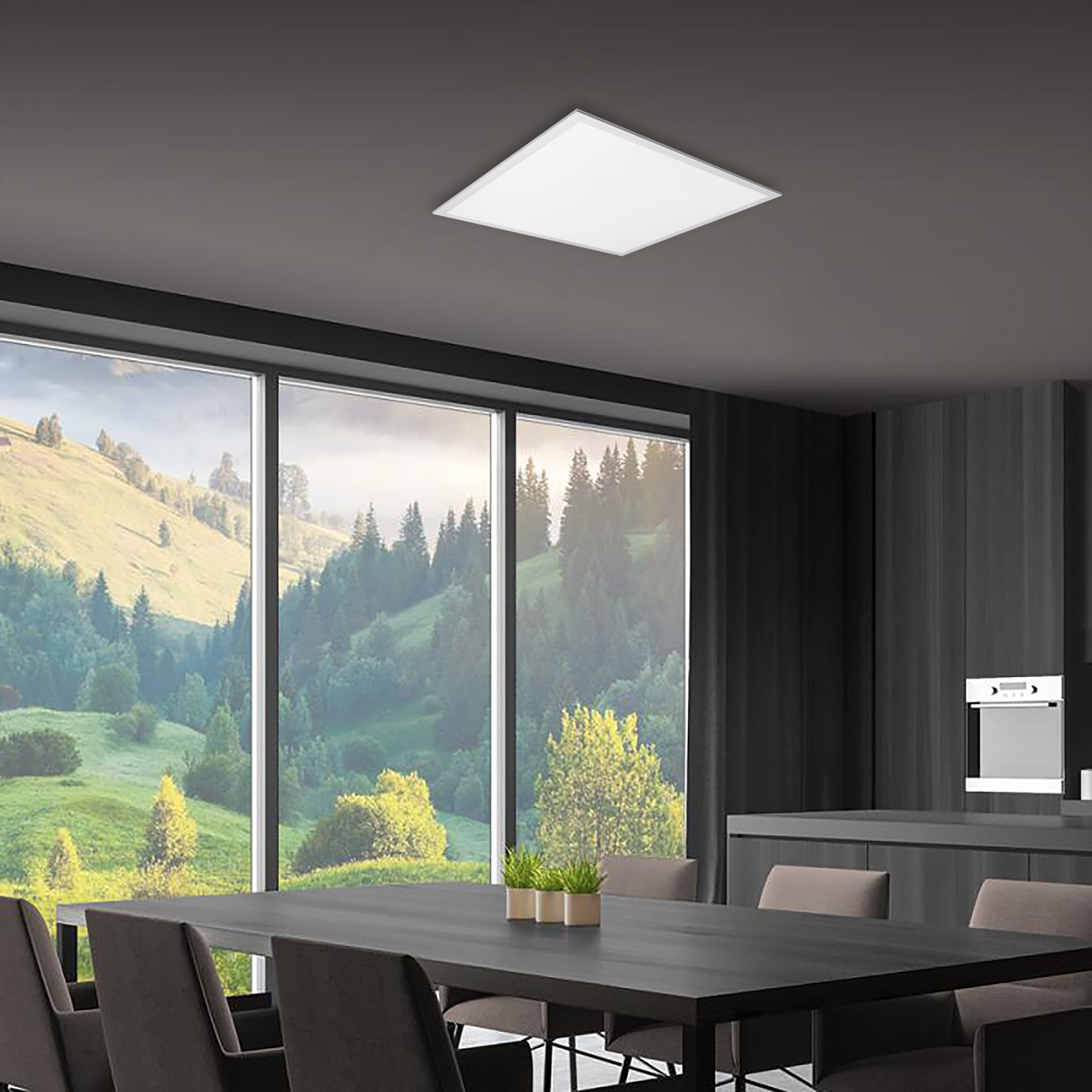 Panel LED Lumio 59,5x59,5cm 3200 lm 40W neutralna biel 4000K oprawa sufitowa biała MasterLED - 6