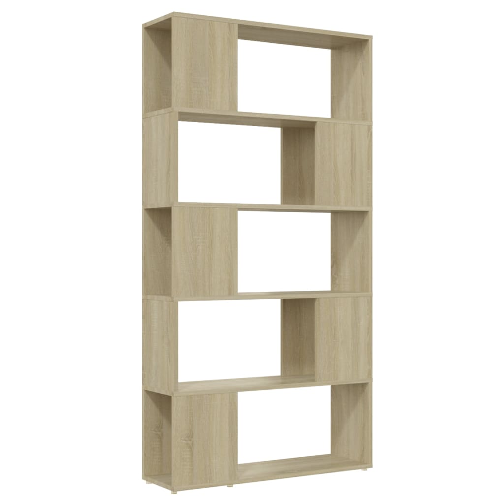 Bibliothèque séparatrice chêne 80 x 24 x 155 cm - 2