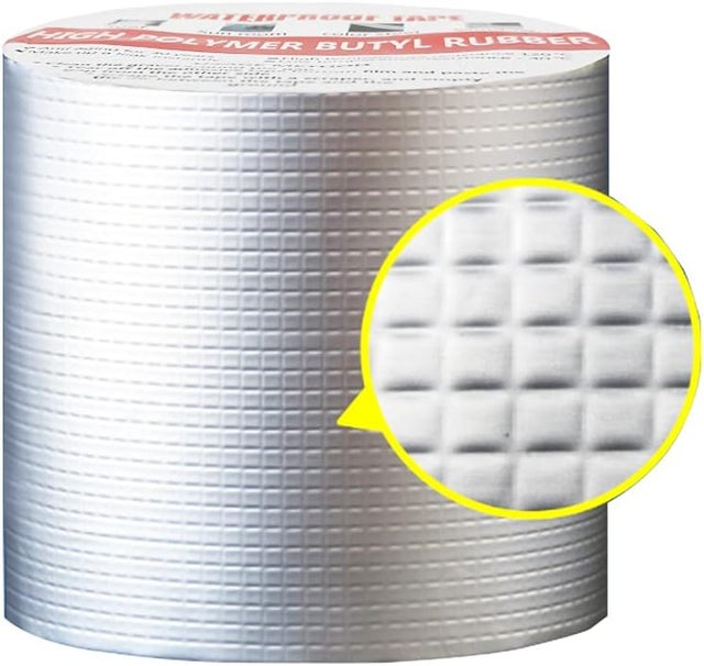 Ruban en caoutchouc butyle, fuites de toit, fissures de surface, ruban super étanche (1 mm x 10 cm x 5 m)