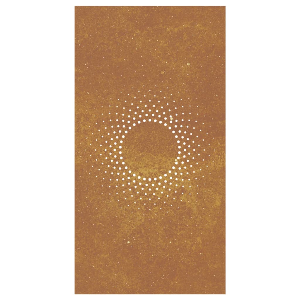 Maison Exclusive - Décoration murale jardin 105x55cm acier corten design du soleil - 4