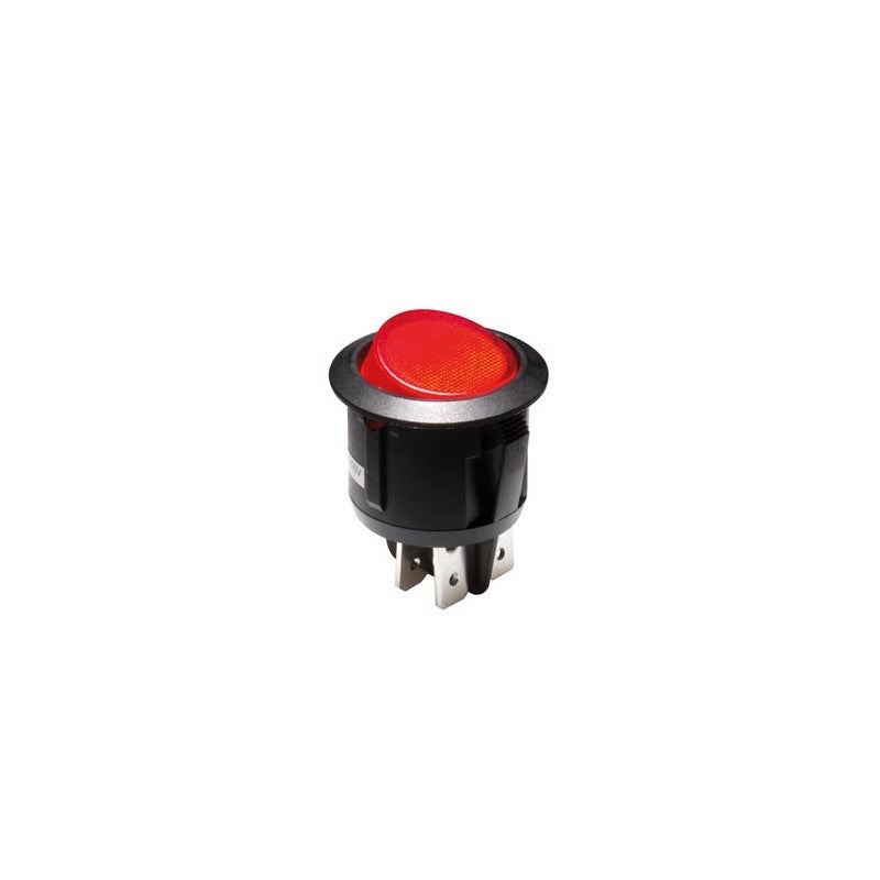 Lot De 5 Interrupteurs à Bascule ON/OFF Mini – Couleur Rouge – Couvertures Imperméables Incluses – Neuf