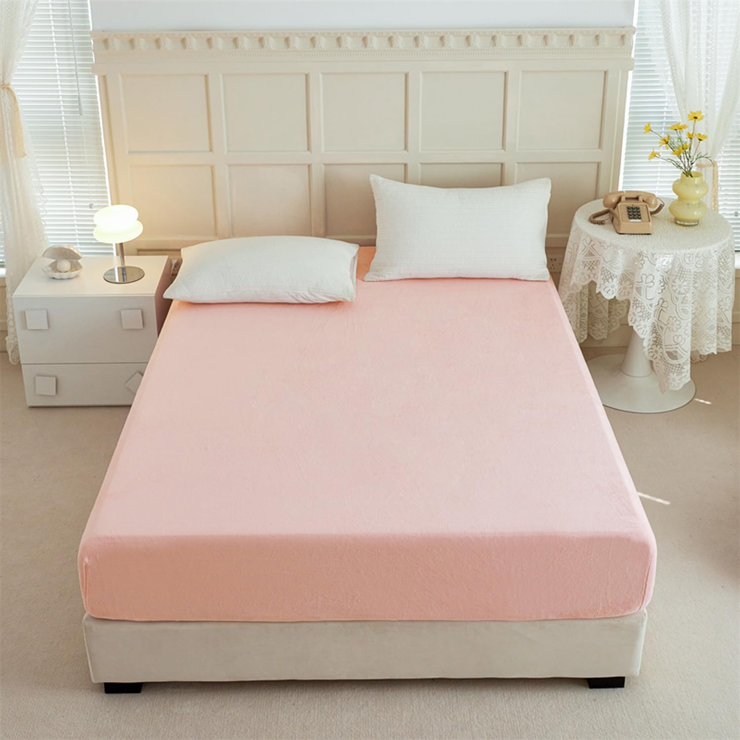 Tienda eurasia – sabana bajera coralina, poliéster transpirable, rosa, cama 180