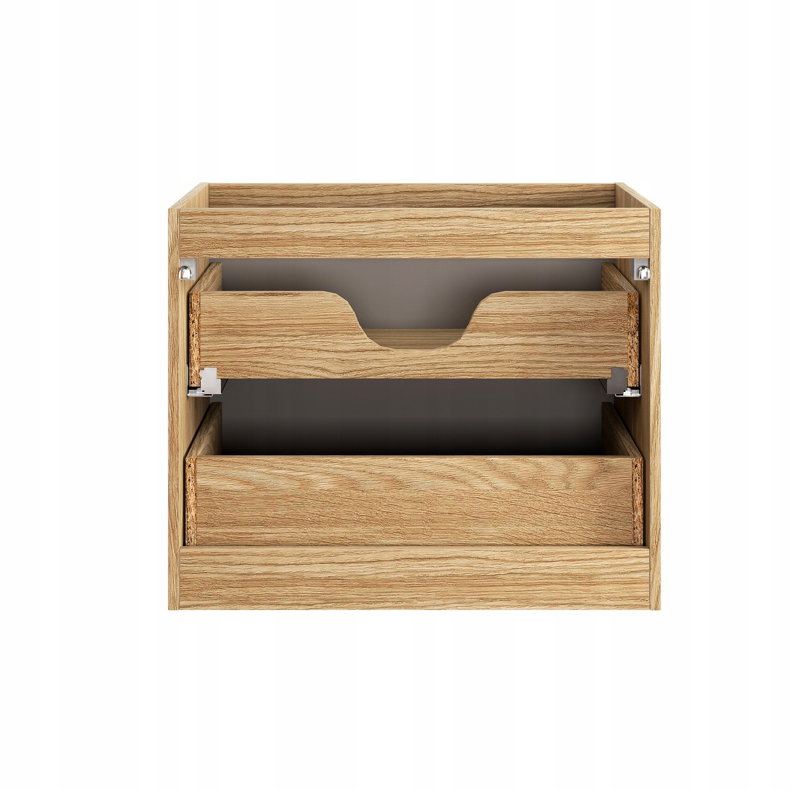 Szafka łazienkowa LUXOR 60 cm czarna dąb olejowany front 3D MDF wisząca - 7