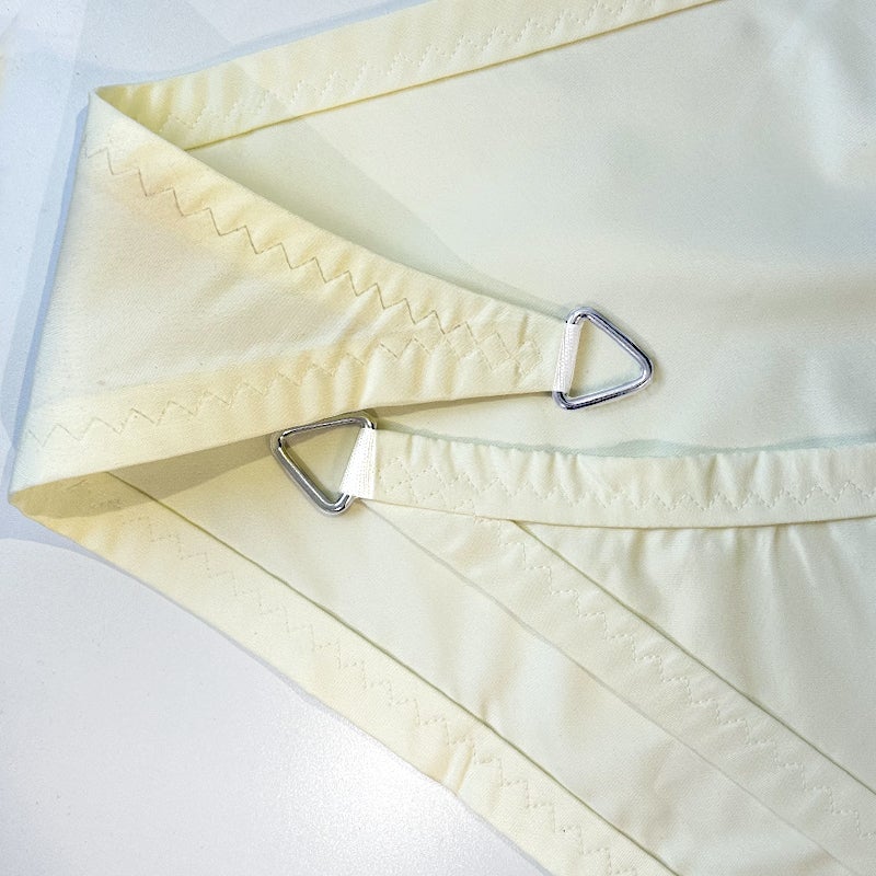 Voile d'ombrage 4 x 4 x 5,66 m imperméable 220g/m² Haute densité - Tissu déperlant - Beige crème - 5