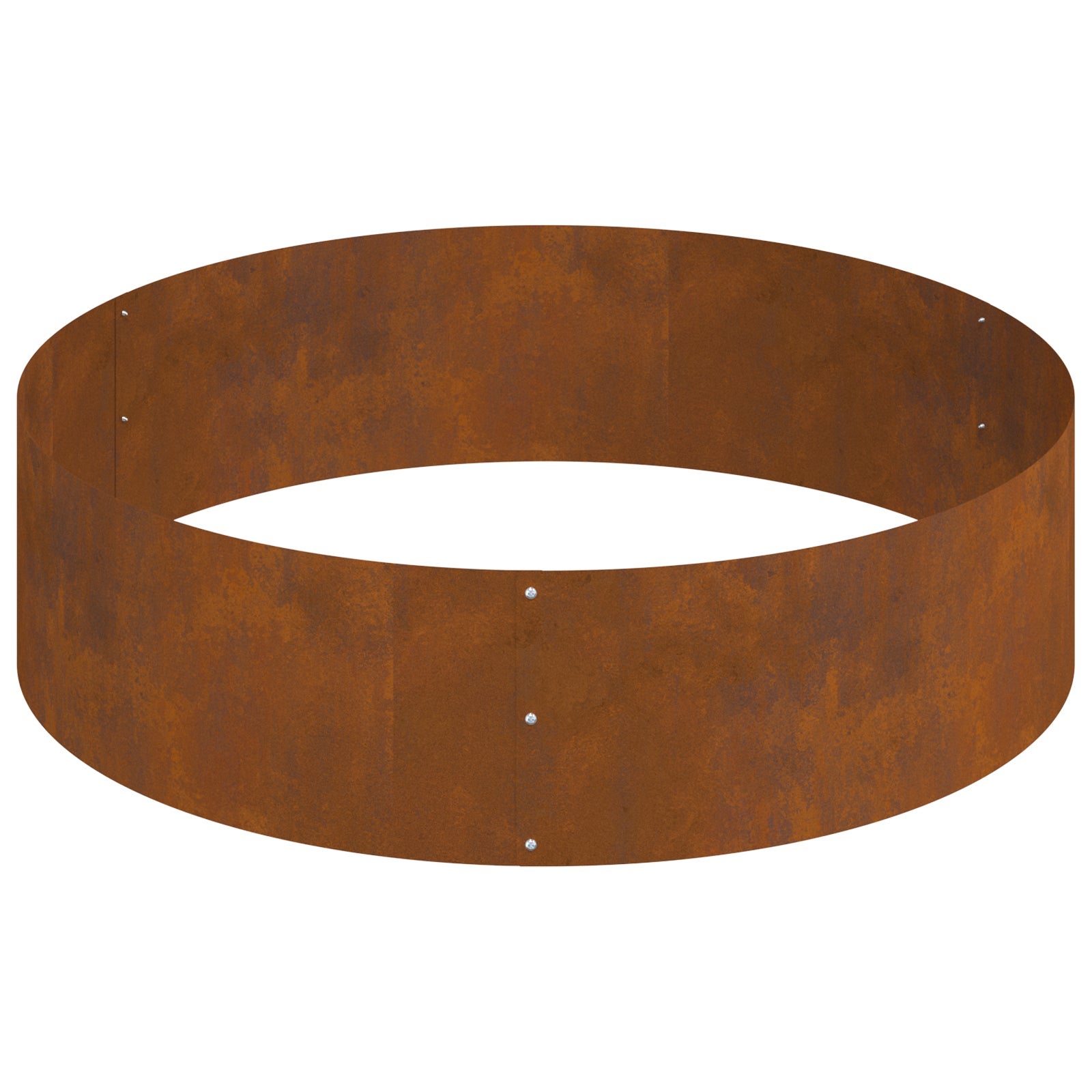 Cache-pot de jardin Marron 120 x 120 x 20 cm Acier patiné vidaXL - 6