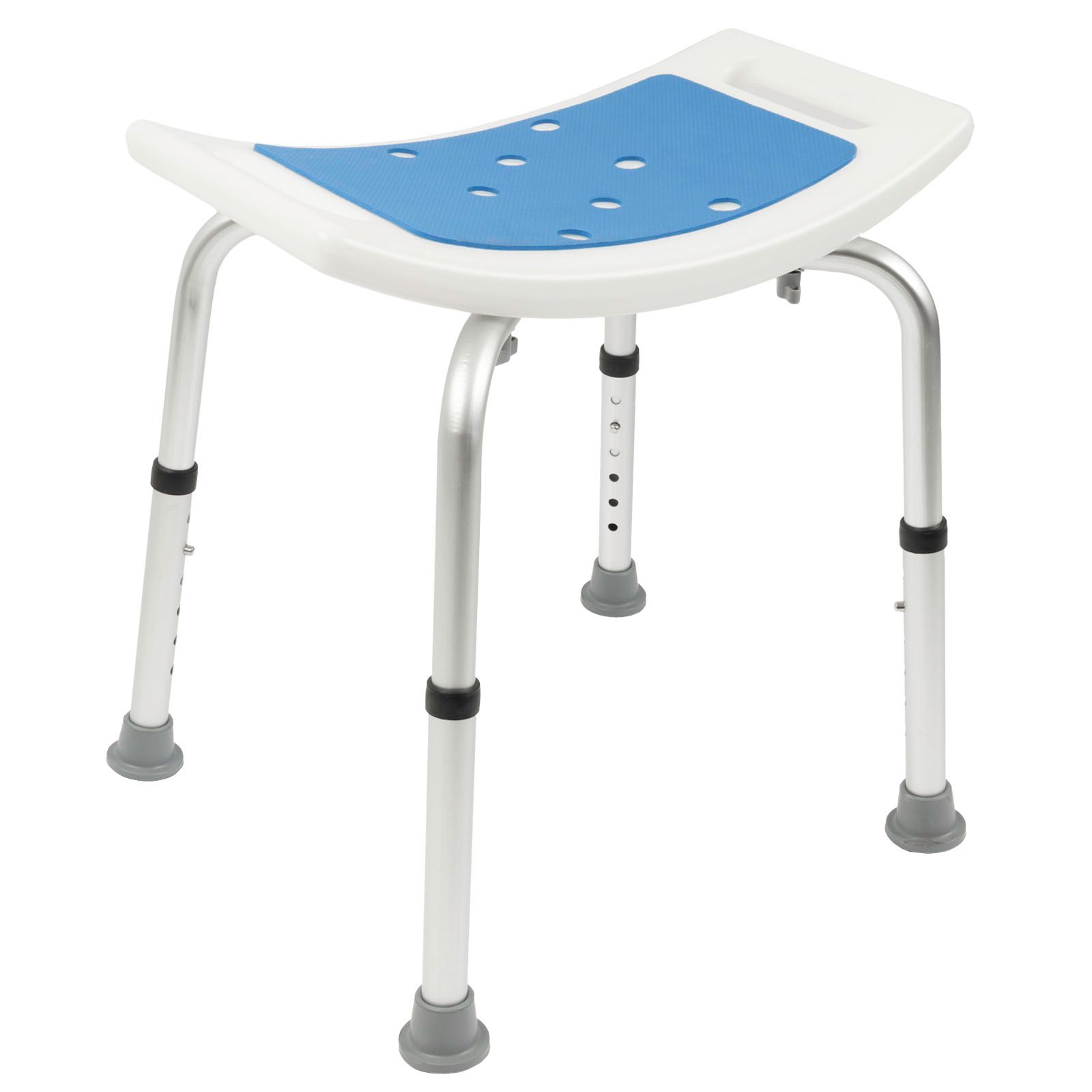 Tabouret de douche et de bain Noah Réglable en hauteur Facile à&nbsp; nettoyer Pieds en caoutchouc antidérapant Peut supporter jusqu'à&nbsp; 136 kg - 7