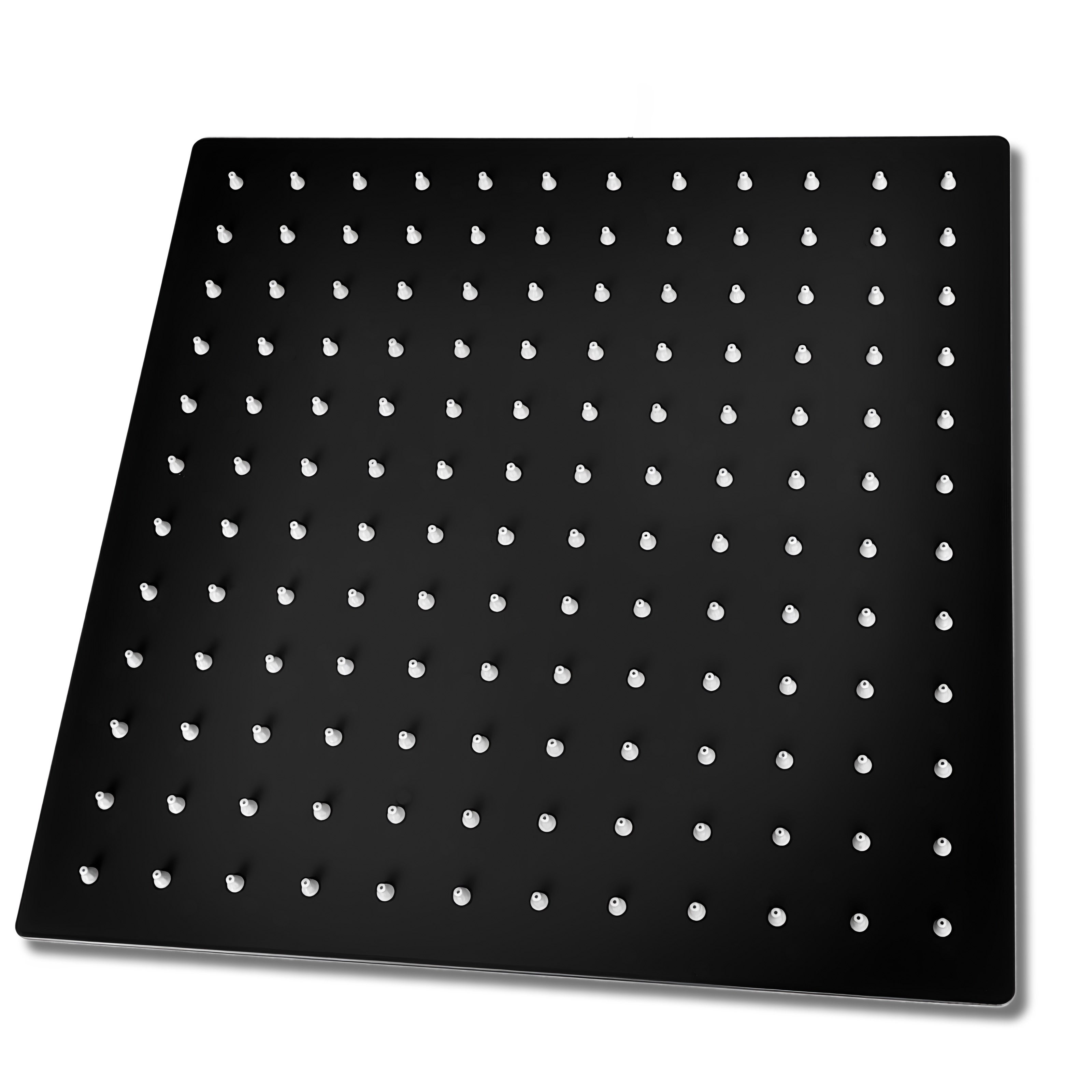 AICA Columna de Ducha Termostática Negro Mate con Alcachofa Superior de 12 Pulgadas Cuadrada Ducha Lluvia para Baño - 3