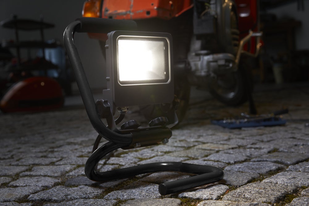 LEDVANCE Luminaires LED pour le sol, WORKLIGHTS S-STAND / 20 W, 220…240 V, Angle de rayonnement: 120°, Cool White, 4000 K, Matériau: Aluminum/acier - 6