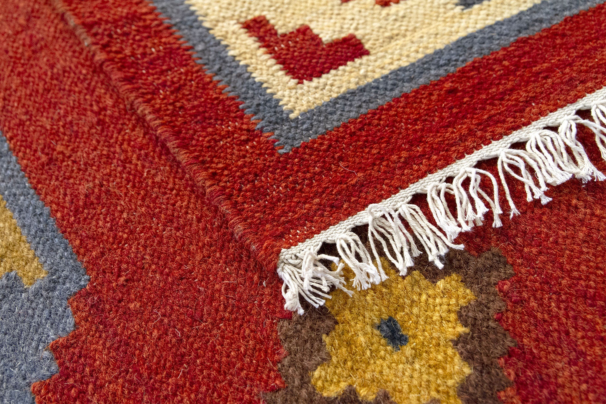 Hamid - KILIM KAYSERI 250x80 - Tapis de salon Kilim, tissé à la main, 100 % laine, salon Kilim, chambre, salle à manger - 5