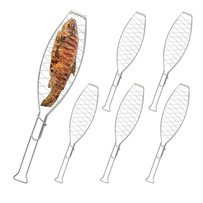 Northio Juego De 6 Parrillas Para Asar Pescado , Leroy Merlin