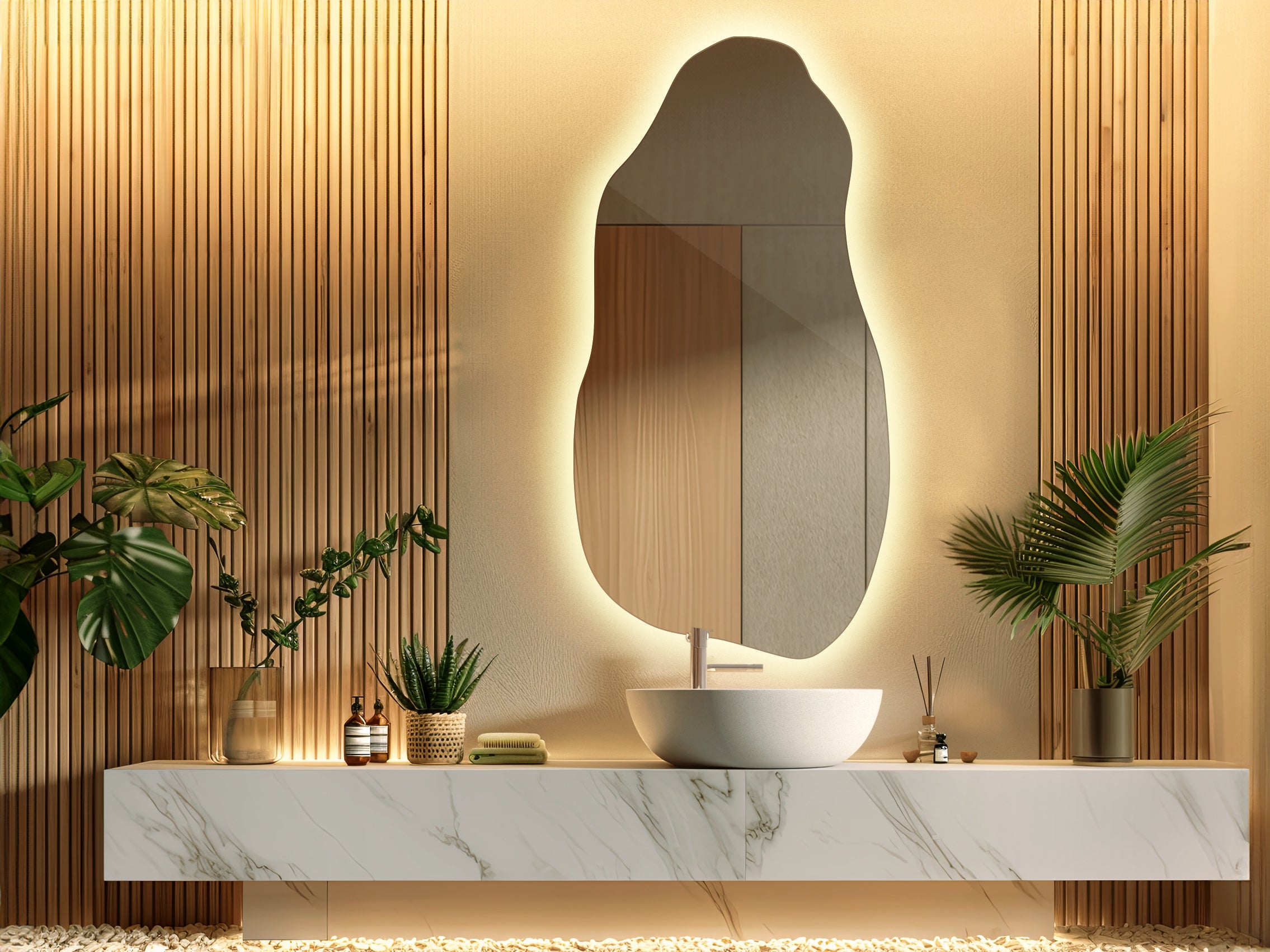 Specchio LED Per Bagno 40x60 Cm Con Luce Regolabile E Touch – Antiappannamento E Antideflagrante - 2