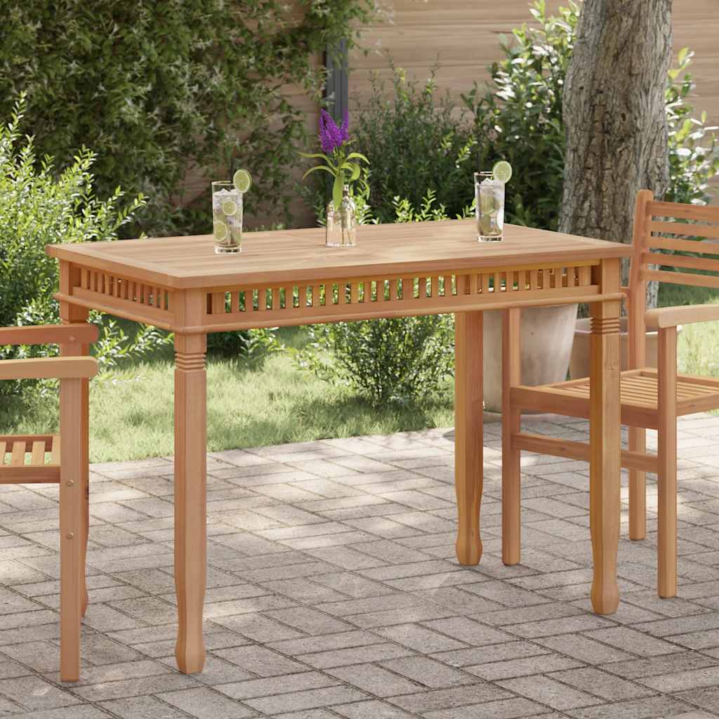 Table à manger de 120x65x80 cm bois de teck solide | Leroy Merlin