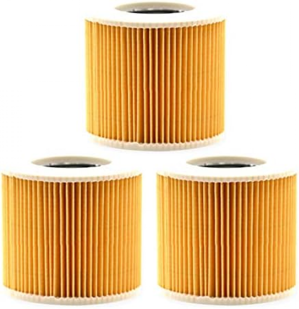 Zestaw 3-częściowych filtrów wkładowych do odkurzaczy Kärcher WD3 Premium, WD2, WD3, WD 3, MV3 i WD 3 P