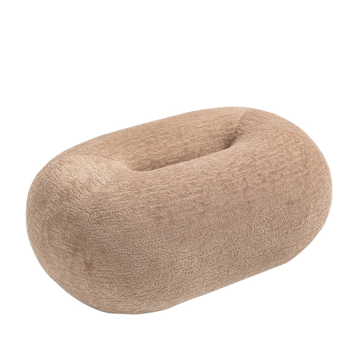Pufa LUNCTA Beżowa 82x52x34 cm HOMLA