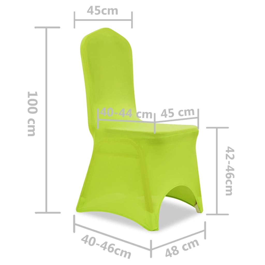 Maison Exclusive - Fodera Elastica per Sedie 4 pz Verde - 8