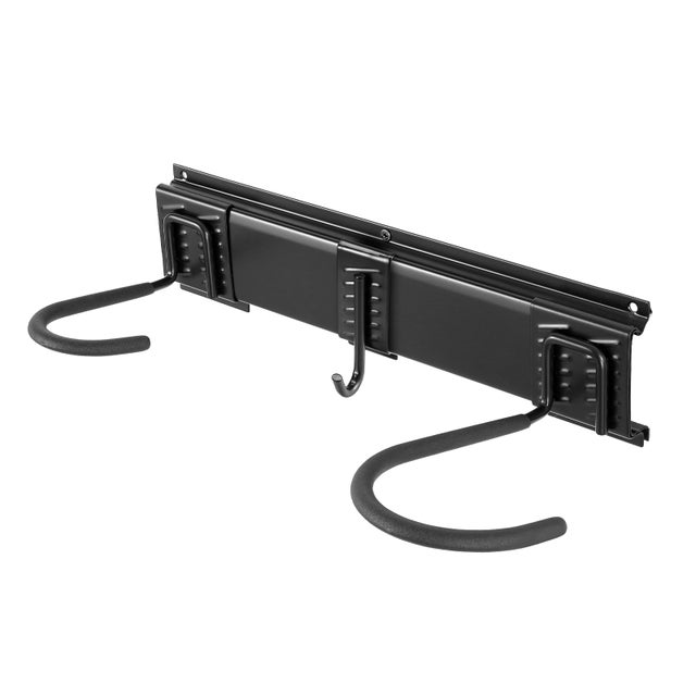 Portabici Da Muro Relaxdays – Set Da 4 Supporti Girevoli 180°, In Acciaio, Per Bici, E-bike, Mountain Bike (Argento, 32.5x9x29.5 Cm)