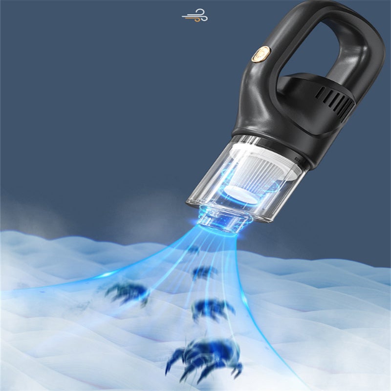 Aspirateur sans Fil Rechargeable - Puissant, Portable et Polyvalent - Spécial voiture - Modèle noir - 5