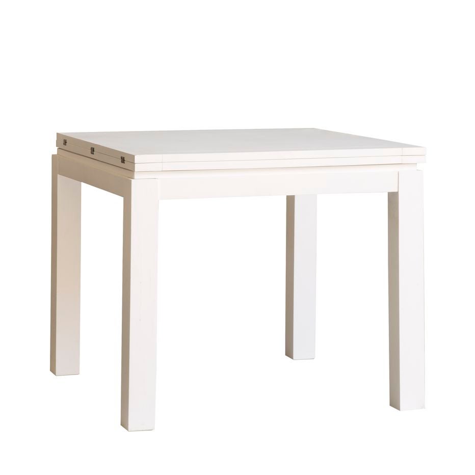 Blay tavolo da pranzo allungabile quadrato 90/180 in legno laccato