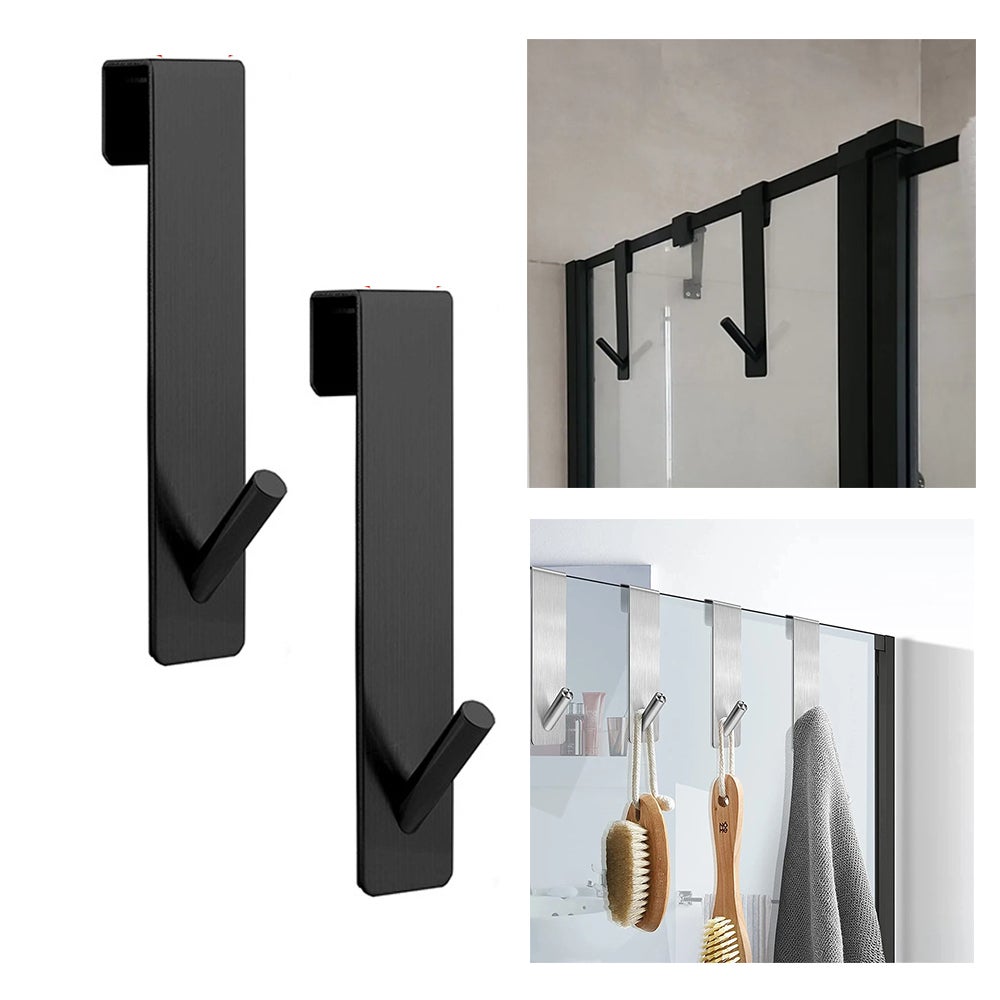 SET 12 GANCI PER TENDA DOCCIA IN ABS TRASPARENTI