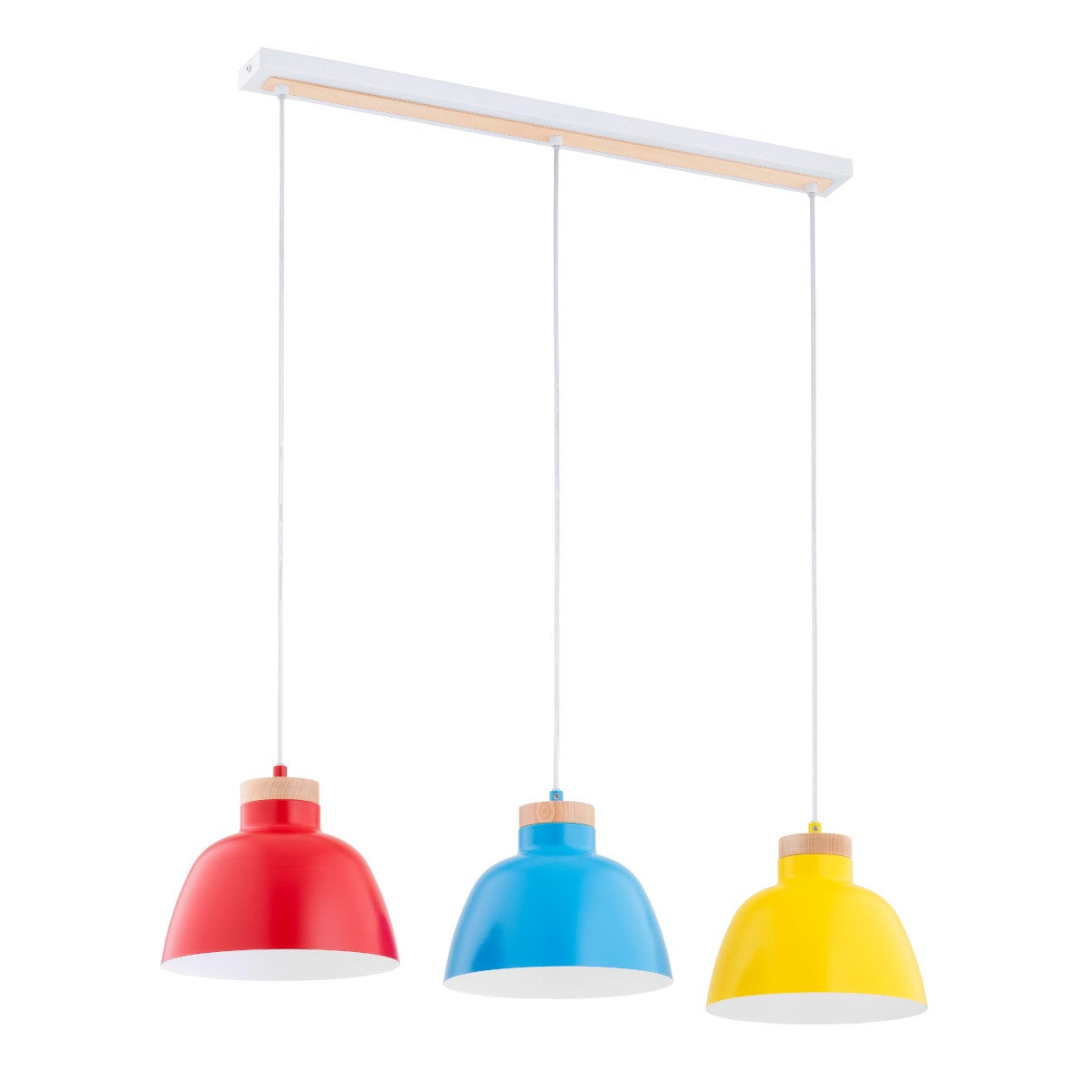Lampa wisząca Lorien multikolor 3xE27x15W nad stół wym: 90 x 23 x 85 cm metal Alfa