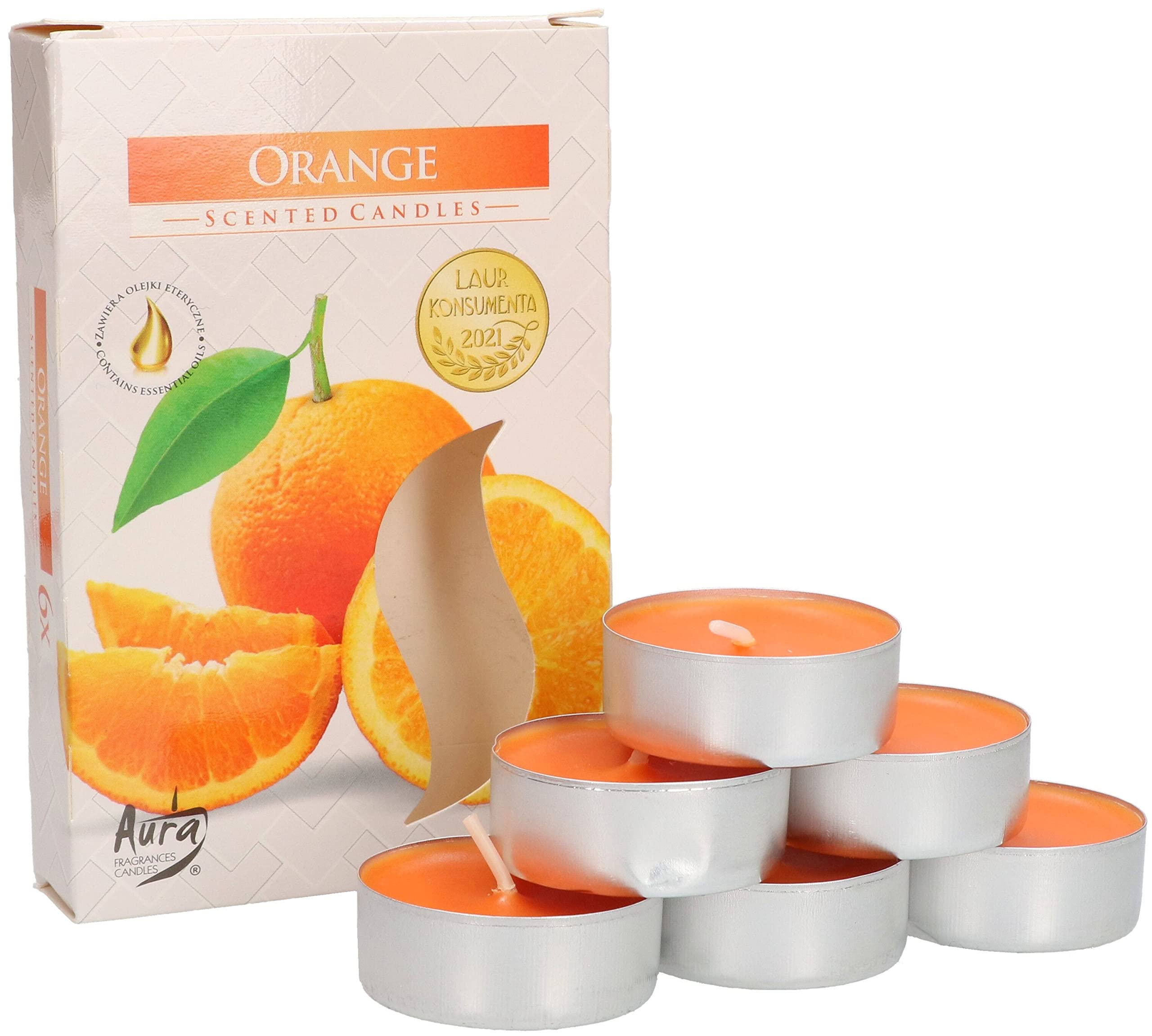 6x tealight podgrzewacze świeczki zapachowe wkład - KOTARBAU