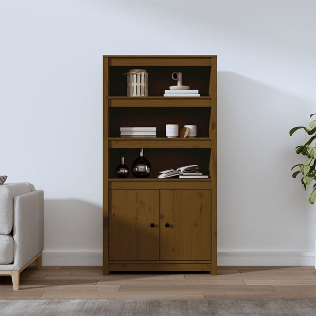 Buffet haut - QQMORA - Modèle yy13073 - Bois massif de pin - Marron Buffet haut - QQMORA - Modèle yy13073 - Bois massif de pin - Marron