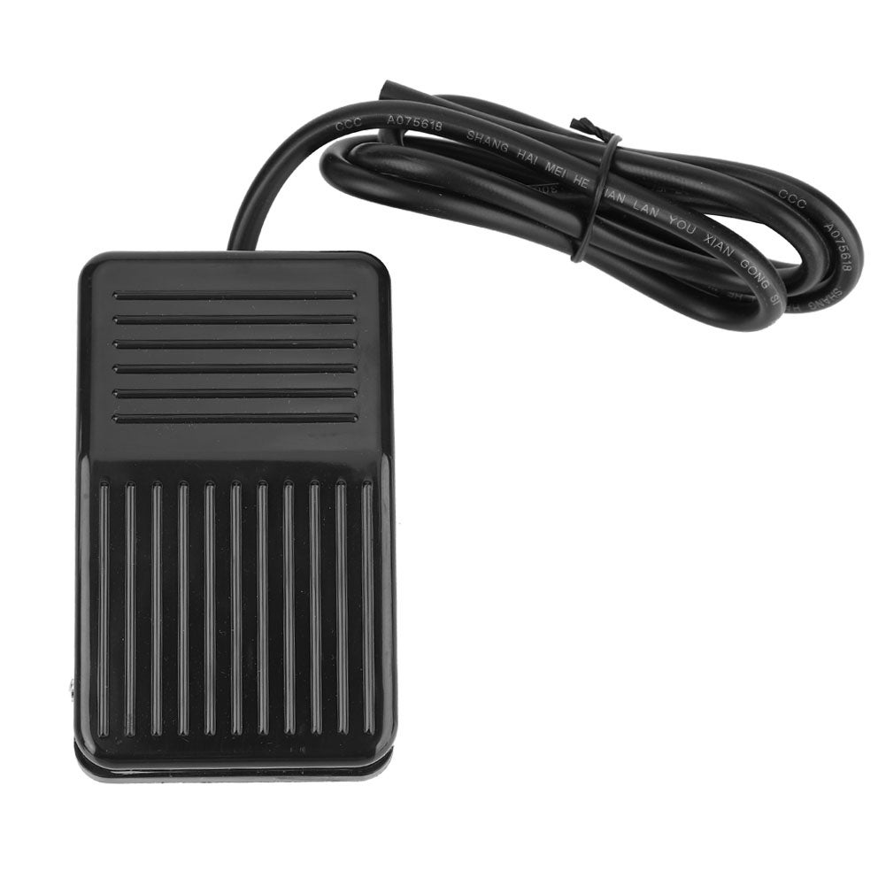 TFS-01 250VAC 10A Chwilowy sterownik nożny Antypoślizgowy przełącznik nożny Czarny (1M)