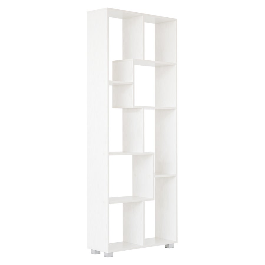 60x33x115 Cm Assemblaggio Fai Da Te Libreria Montessoriana Per Bambini Leomark Libreria Semplice Con Stampa UV - OSLO - Bianca Scaffale Con 3 Ripiani, Perfetto Per Casa, Ufficio, Camera Da Letto, Ripiani