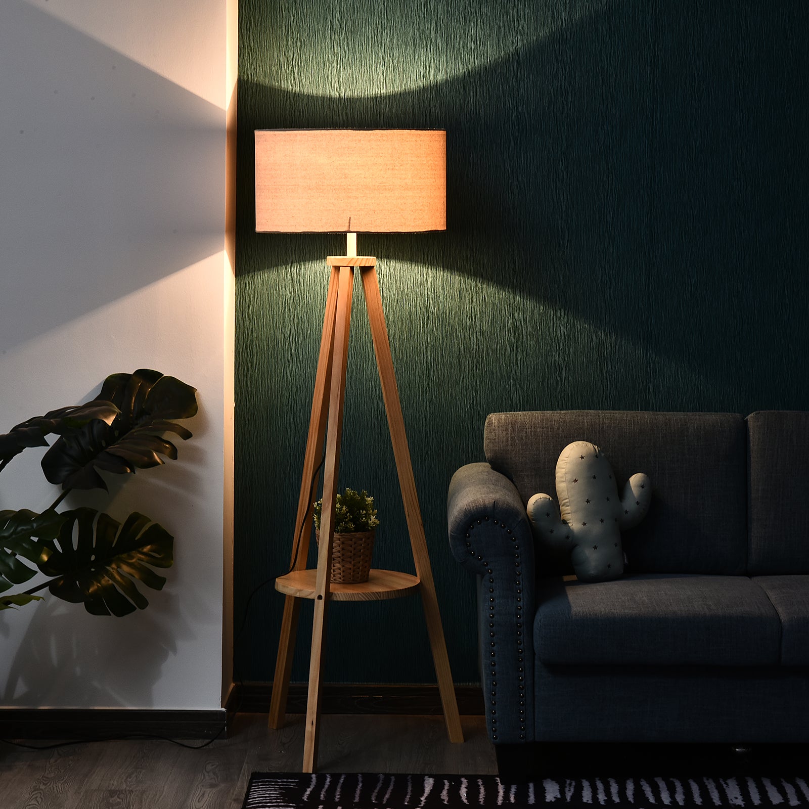 Candeeiro de Pé HOMCOM Bicolor - 3