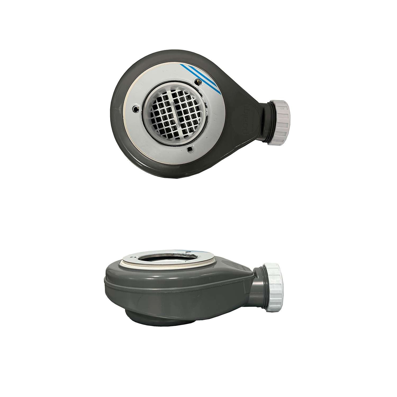 Bonde siphon diam. 90 mm extraplate universelle à évacuation horizontale pour receveur de douche, sortie en 40 mm - 4