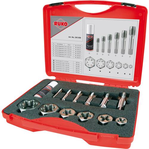 RUKO 230040-3 - Machos 3os para repasar a mano M DIN 352 HSS