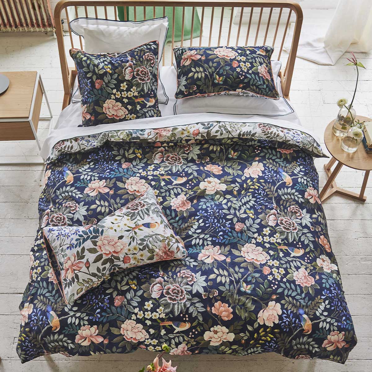 Taie d'oreiller imprimée en satin de coton, Porcelain de Chine - 2