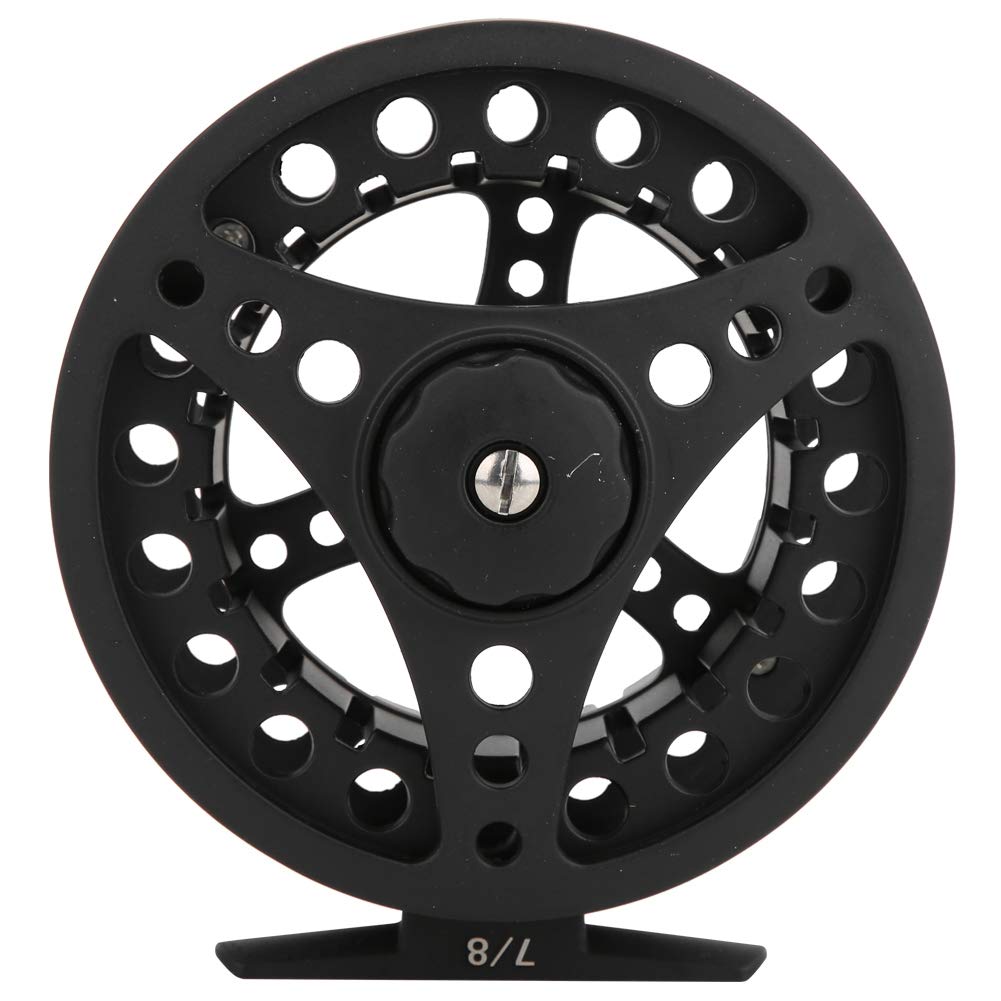 Attrezzatura da pesca a mosca, interamente in metallo, con cuscinetto a pressione, senza spazi, con ruota in filo e mulinello (7/8) - 6