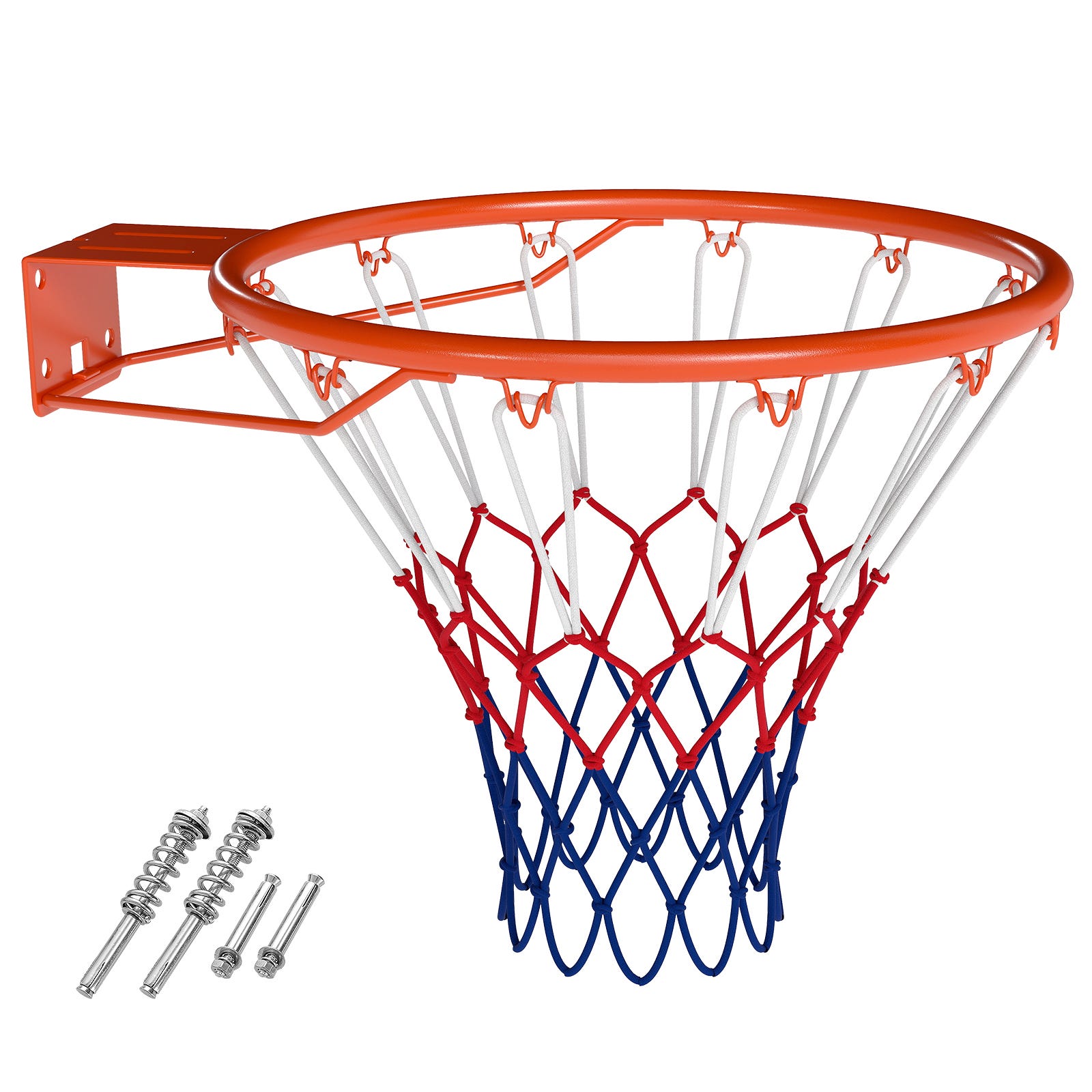 Anneau De Basket-Ball Avec Filet - Panier Entraînement Intérieur Extérieur, Support Porte
