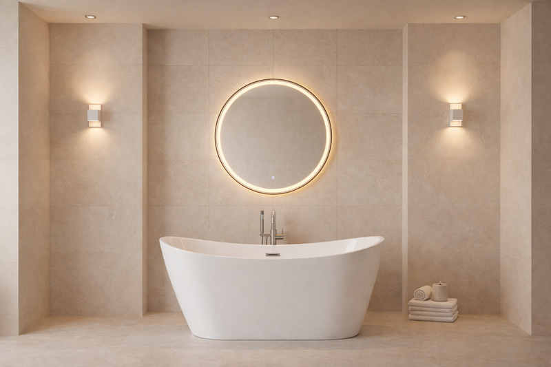 Baignoire îlot avec vidage – 170 x 75 cm – Blanc brillant – FIORELLA - 5