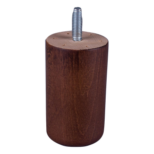 4 Piedini Circolari In Legno Massello – Finitura Vernice Quercia – Diametro 6,5 Cm, Spessore 3 Cm – Per Mobili, Complementi D'Arredo E Fai Da Te