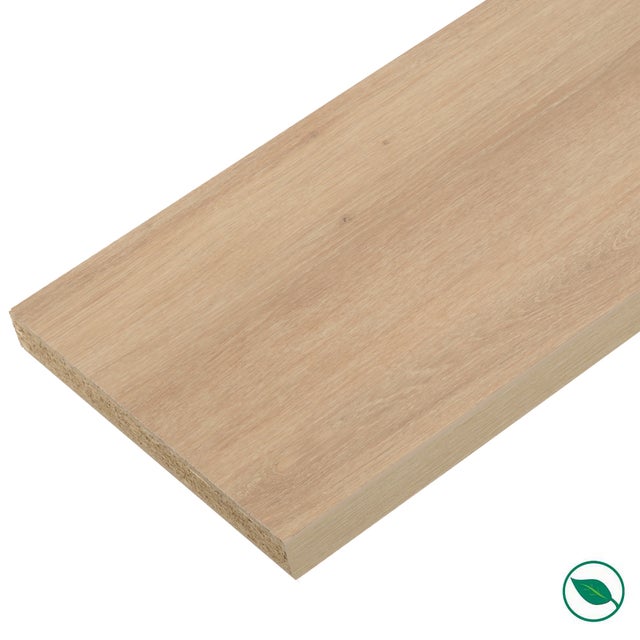 Plan de travail stratifié chêne clair 1850 x 610 x 28 mm - PEFC 75%