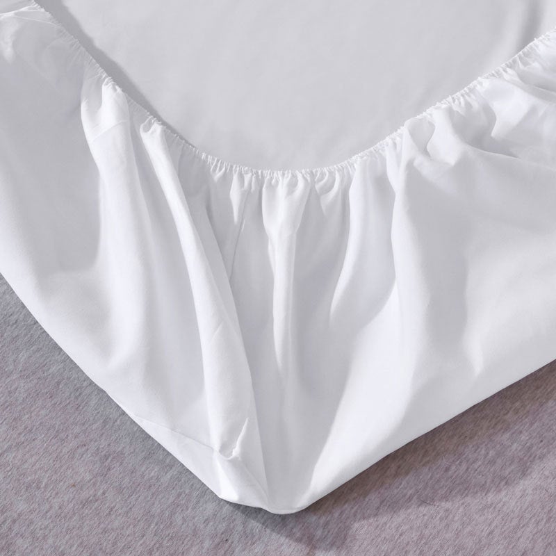 Housse protection épaisse en trois parties matelas de couleur unie, réduisant les problèmes causés par draps irréguliers ( blanc, 180&nbsp;x&nbsp;200&nbsp;x&nbsp;30) - 4