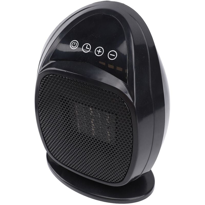 Mały grzejnik wewnętrzny, przenośny wentylator elektryczny, cichy, odpowiedni do biura, domu, sypialni, czarny - 2