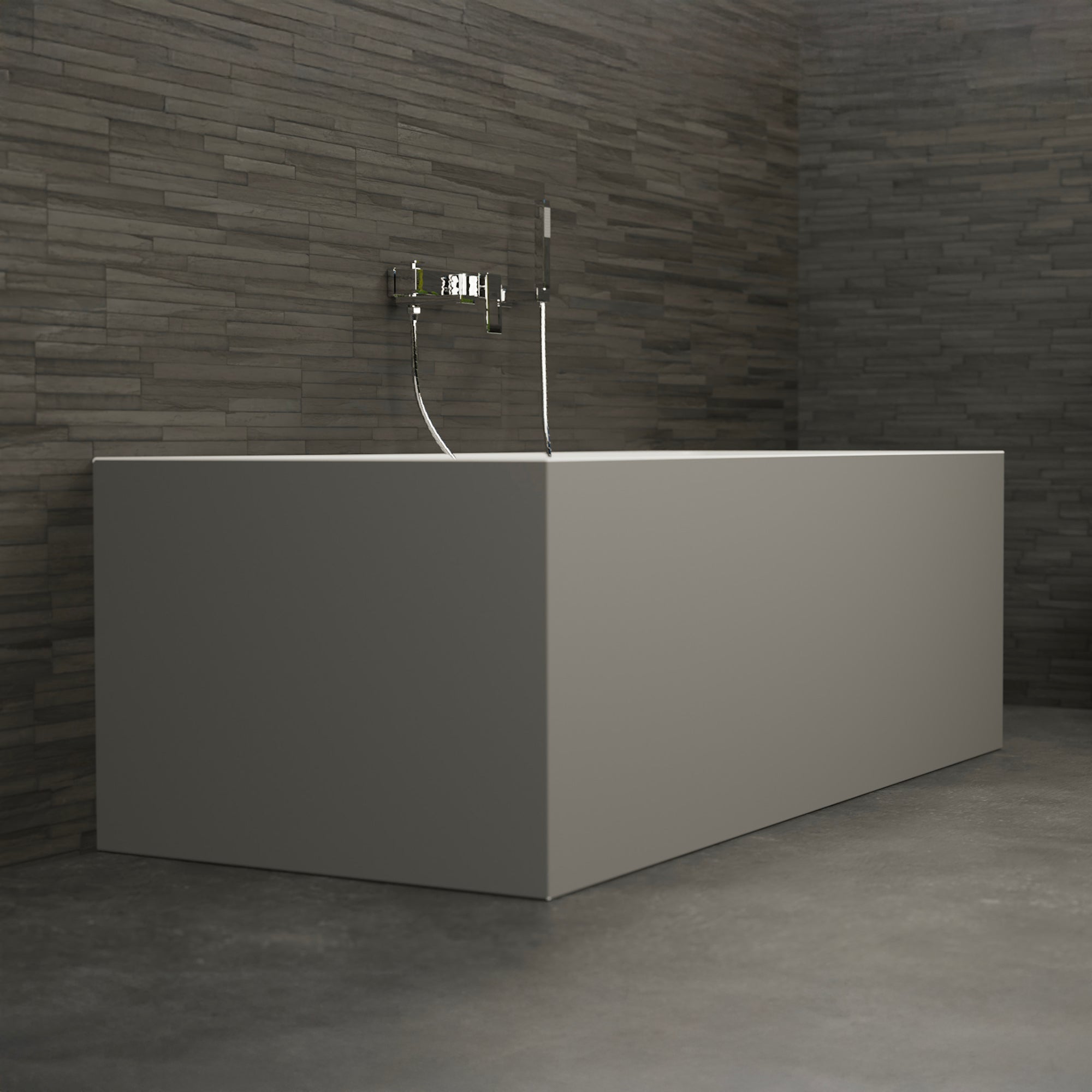 Baignoire Ilot Cobalt 170 grise 170 x75 x56 cm, by SPALINA - 6