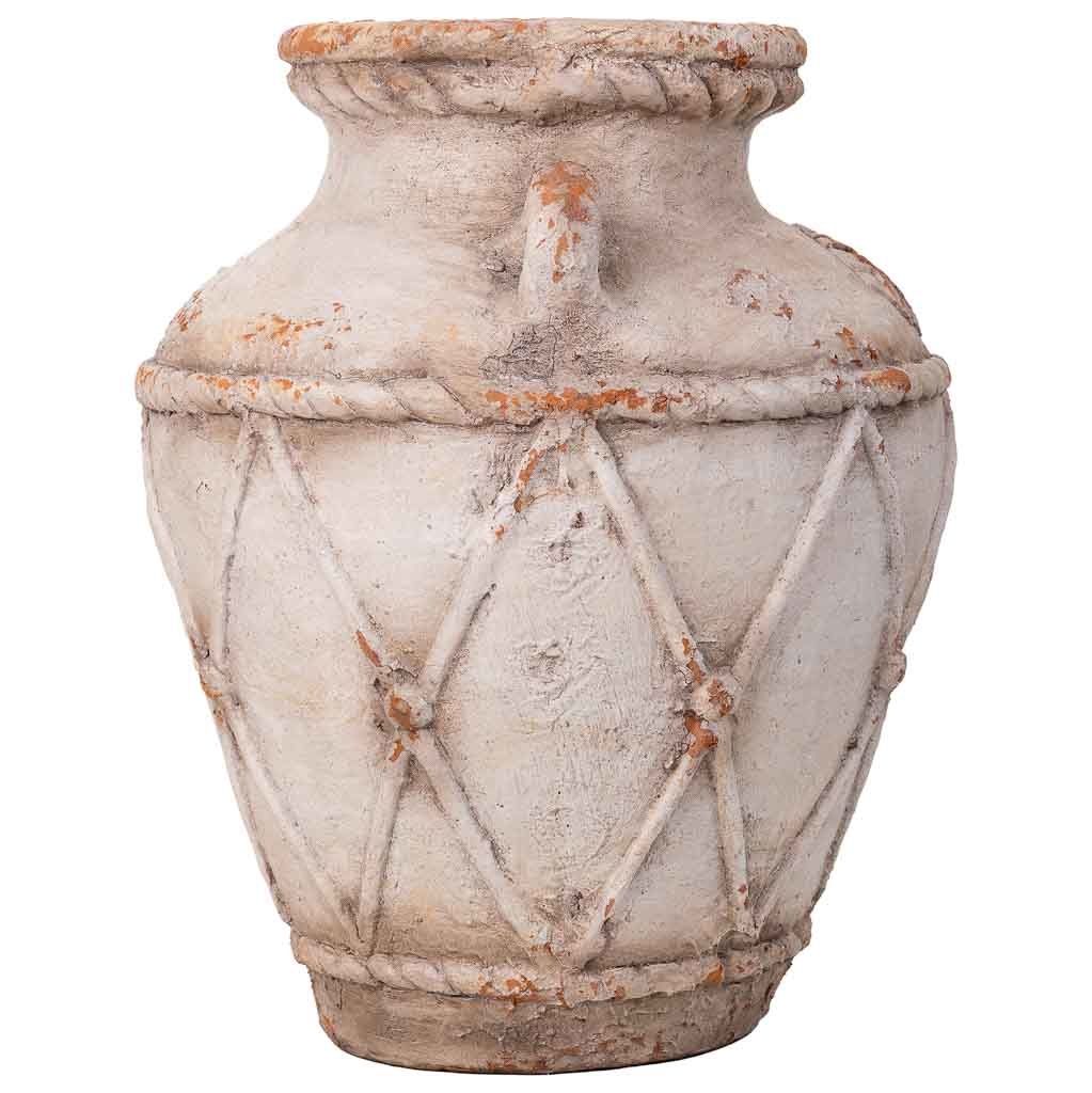 Vase décoratif couleur pierre, 35x35x44h cm - 4
